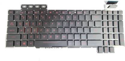SOLUTIONS-365 COMPATIBLE FOR Asus Rog Fx63 Fx63v Fx503v Fx503vm Fx503vd RED BACKLIT Internal Laptop-size Laptop Keyboard Compatible with Desktop, Laptop, Mac