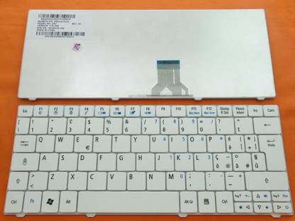 TechSonic Keyboard For Acer Aspire ONE 751, ZA3 Series, 9Z.N3C82.ROF, PK130122A14 Internal Laptop-size Laptop Keyboard Compatible with Desktop, Laptop, Mac