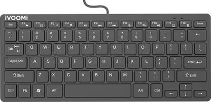 iVoomi Venom Mini Wired USB Laptop-size Laptop Keyboard Compatible with Desktop, Laptop, Mac Easy to Use,Plug and Play,Quick, Comfy Durable body