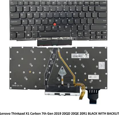 ROTECH SOLUTIONS Compatible Keyboard for Lenovo Thinkpad X1 Carbon 7th Gen 2019 With Backlit Internal Laptop-size Laptop Keyboard Compatible with Desktop, Laptop, Mac