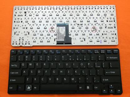 TechSonic Keyboard For Sony Vaio VPC-CA, VPC-SA, VPCSA, VPC-SB, VPCSB, VPCCA, VPC-CA36 Internal Laptop-size Laptop Keyboard Compatible with Desktop, Laptop, Mac