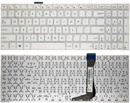 SOLUTIONS-365 ASUS E502 WITHOUT BACKLIT WHITE US Internal Laptop-size Laptop Keyboard
