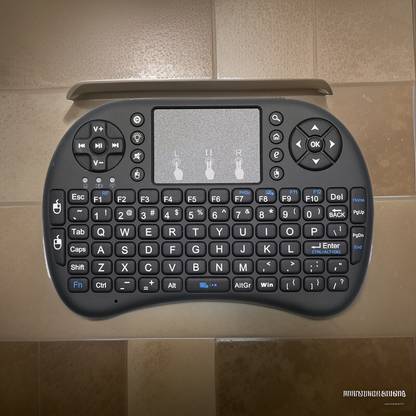 Clairbell B09_Hard key Mini Home Theater Keyboard: Touchpad Included Smart Connector Handheld Multi-device Keyboard Compatible with Desktop, Laptop, Mac
