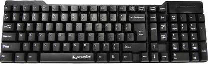 PRODOT QWERTY Keyboard with Low Profile Keys for Windows, Mac, PC, Laptop (KB-Alive) Wired USB Standard Multi-device Keyboard Compatible with Desktop, Laptop, Mac stand support,KB-Alive