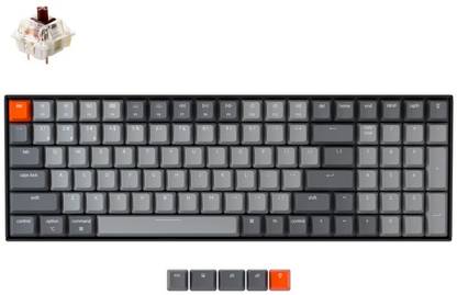 Keychron K4 Wireless Multi-device Mechanical Keyboard Hot-swappable Bluetooth, Wired USB, Wireless Standard Multi-device Keyboard Compatible with Desktop, Laptop, Mac