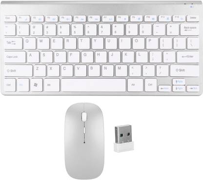 DITCAFOS Smart Wireless Keyboard Mouse Kit, Silent Button Compact Wireless Key Mouse Set Wireless Standard Multi-device Keyboard Compatible with Desktop, Laptop, Mac