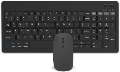 TECPHILE KB2858 - Multi-Device Wireless Keyboard and Mouse Combo Wireless, Bluetooth Handheld Multi-device Keyboard Compatible with Desktop, Laptop, Tablet, iPad, Mac