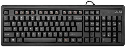 CIRCLE CT C21 USB Wired USB Standard Multi-device Keyboard Compatible with Desktop, Laptop, Mac