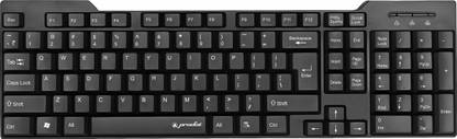 PRODOT ProSeries KB-247s USB Wired Keyboard I Plug & Play Technology I 104 Keys I Wired USB Standard Multi-device Keyboard Compatible with Desktop, Laptop, Mac