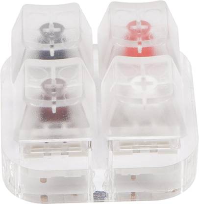 Lyla Clear Keycaps Testing Tool 4 Keys Switches Keyboard Tester Kit for Kailh BOX Wired USB Standard Multi-device Keyboard Compatible with Desktop, Laptop, Mac