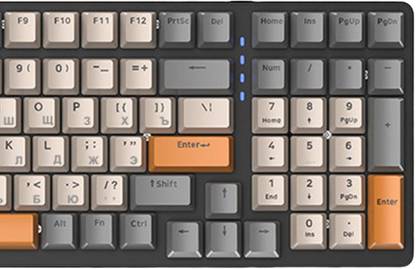 Lyla Russian Mechanical Keyboard Backlit 98% Allocation for PC Laptop Gamer Style A Wired USB Standard Multi-device Keyboard Compatible with Desktop, Laptop, Mac