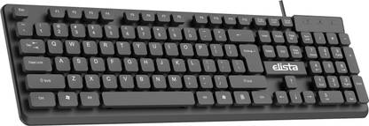 Elista ELS WK-710 Wired USB Standard Multi-device Keyboard Compatible with Desktop, Laptop, Mac stand support