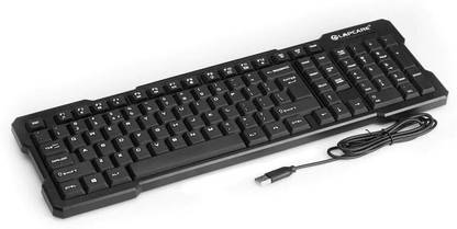 LAPCARE LKB-399 Wired USB Standard Multi-device Keyboard Compatible with Desktop, Laptop, Mac