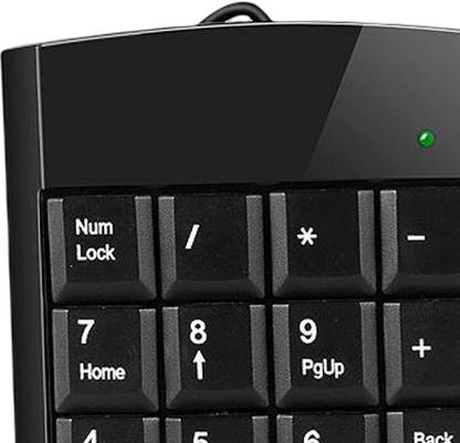 Lyla USB Numpad Keyboard 19 Key Stylish for Cashier Desk Financial Accounting Wired USB Standard Multi-device Keyboard Compatible with Desktop, Laptop, Mac