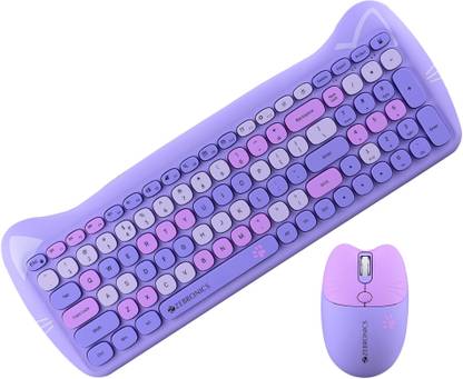 ZEBRONICS Zeb-Companion 302 Wireless Standard Multi-device Keyboard Compatible with Desktop, Laptop, Mac With Multimedia Keys, Rupee key, upto 1600 DPI Mouse and