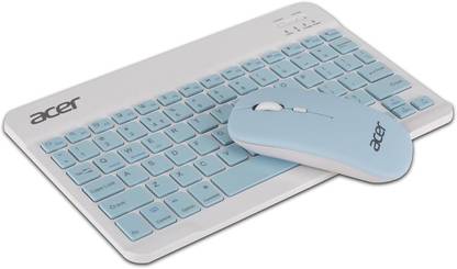 Acer Rechargeable Bluetooth Keyboard & Mouse Combo Bluetooth, Wireless Standard Multi-device Keyboard Compatible with Desktop, Laptop, Tablet