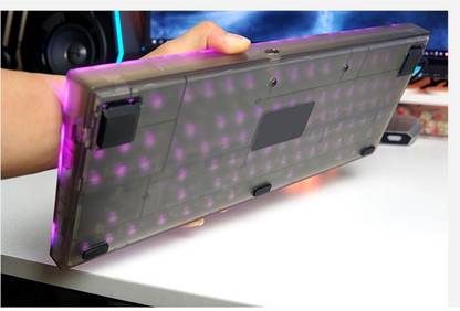 Lyla 87Key Mechanical Gaming Keyboard Hot Swap PCB Programming RGB Backlit Black Wired USB Standard Multi-device Keyboard Compatible with Desktop, Laptop, Mac