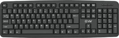 EVM KM-126 USB KEYBOARD Wired USB Standard Multi-device Keyboard Compatible with Desktop, Laptop, Tablet, iPad, Mac