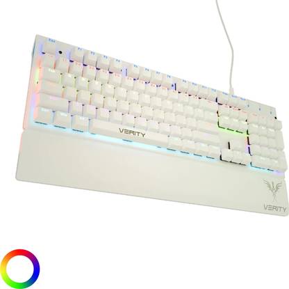 Verity Eclipse RGB Mechanical Keyboard, Smooth Typing Experience & Durable Build Wired USB Standard Multi-device Keyboard Compatible with Desktop, Laptop, Mac