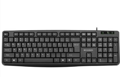 Hammok Glory USB Wired USB Standard Multi-device Keyboard Compatible with Desktop, Laptop, Mac