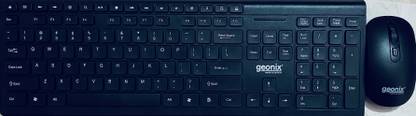 GEONIX GXWBK-01 Wireless Standard Multi-device Keyboard Compatible with Desktop, Laptop, Mac