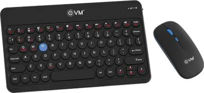 EVM EnArc Keyboard & Mouse Combo (WLKM & EWLM-360) Wireless, Bluetooth Handheld Multi-device Keyboard Compatible with Desktop, Laptop, Tablet, iPad, Mac stand support,multimedia_keys,EnArc Keyboard & Mouse Combo (WLKM & EWLM-360)