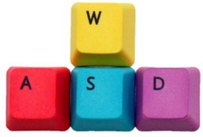 Lyla Upgraded PBT Pudding Keycaps 9pcs Set ESC , Arrow Keys , W , A , S , D Wired USB Standard Multi-device Keyboard Compatible with Desktop, Laptop, Mac