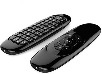 RuhZa Air Mouse Rechargeable Mini Wireless Keyboard Gyroscope Air Mouse Remote Control Projector, Laptop, Gaming Console, Television Remote Controller