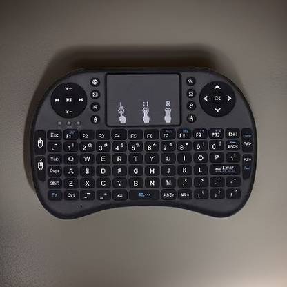 FRONY K76_Hard key Mini Home Theater Keyboard: Touchpad Included Smart Connector Handheld Multi-device Keyboard Compatible with Desktop, Laptop, Mac