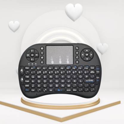 FRONY Bluetooth Wireless Keyboard, Pocket Size USB Rechargeable Bluetooth KeyboardD100 Wireless Thumb-size Multi-device Keyboard Compatible with Desktop, Laptop, Mac