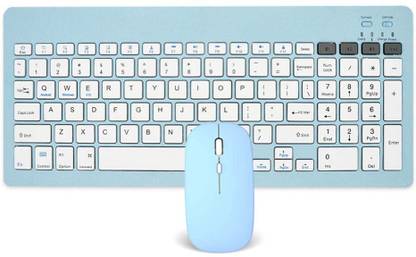 TECPHILE KB2858 Multi-Device Wireless Keyboard and Mouse with 4 Device Connectivity Wireless, Bluetooth Handheld Multi-device Keyboard Compatible with Desktop, Laptop, Tablet, iPad, Mac