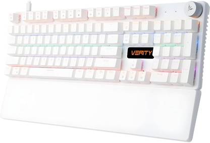 Verity Onyx RGB Mechanical Keyboard Wired USB Standard Multi-device Keyboard Compatible with Desktop, Laptop, Mac
