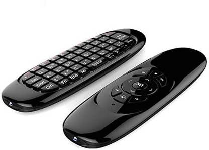 VOOCME Universal TV Remote Air Mouse Wired USB Laptop-size Multi-device Keyboard Compatible with Desktop, Laptop, Mac Easy to Use,Plug and Play,Quick, Comfy Durable body