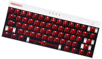 Lyla 61 Keys Wireless Wired Mechanical Keyboard 2.4G Bluetooth for Tablet PC White WL Wired USB Standard Multi-device Keyboard Compatible with Desktop, Laptop, Mac