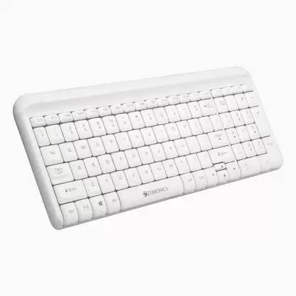 LAPCARE D-Lite / 87 Keys Wired USB Desktop Keyboard (White) Wired USB Laptop-size Multi-device Keyboard Compatible with Desktop, Laptop, Mac