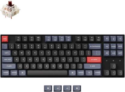 Keychron K8 Pro Programmable QMK/VIA Custom Wireless Mechanical Keyboard White Backlight Wired USB, Wireless, Bluetooth Tenkeyless Multi-device Keyboard