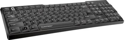 Quantron QKB-14 Wired USB Standard Multi-device Keyboard Compatible with Desktop, Laptop, Mac