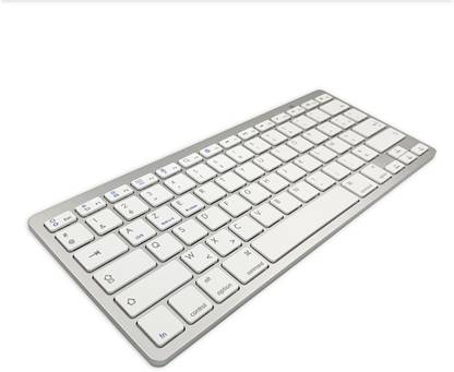 Lyla UltraThin 78 Key Wireless Bluetooth Keyboard French for IOS/Android/Windows Wired USB Standard Multi-device Keyboard Compatible with Desktop, Laptop, Mac