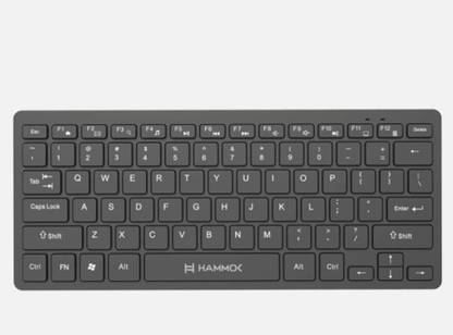 Hammok Guts Mini USB Wireless Standard Multi-device Keyboard Compatible with Desktop, Laptop, Mac