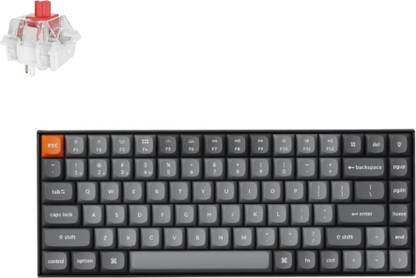 Keychron K2 Max QMK Wireless Keyboard/Fully Assembled (Hot-Swappable)/RGB light/Super Red Wireless, Bluetooth Standard Multi-device Keyboard Compatible with Desktop, Laptop, Mac