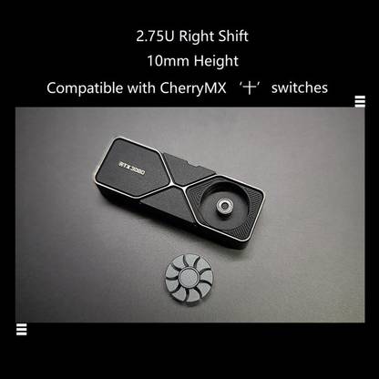 Lyla Keyboard RTX3080 Keycap 2.75U Right Key Machinery Solid Keystrokes Wired USB Standard Multi-device Keyboard Compatible with Desktop, Laptop, Mac