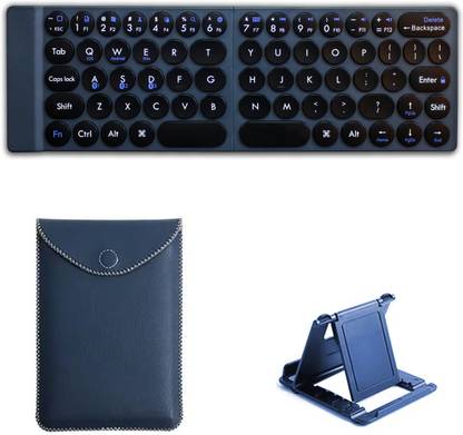 TGK Mini Foldable Wireless Keyboard for iOS, Android and Windows Tablet, Smartphones Wireless Handheld Multi-device Keyboard