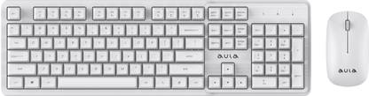 Aula AC202 Wireless Keyboard & Mouse Combo, Wireless Standard Multi-device Keyboard Compatible with Desktop, Laptop, Tablet, iPad, Mac