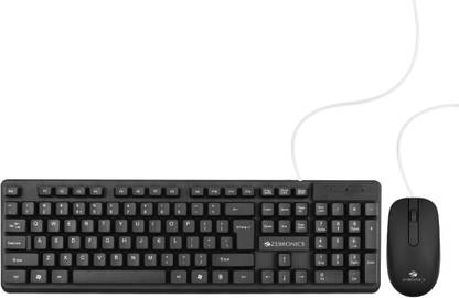 ZEBRONICS ZEB- JUDWAA 541 Wired USB Standard Desktop Keyboard Compatible with Desktop, Laptop, Mac