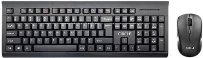 CIRCLE CT SILENT PRO WIRELESS COMBO A9 KAILH Silent Switch in Mouse Wireless Standard Multi-device Keyboard Compatible with Desktop, Laptop, Mac