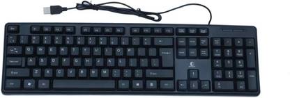 KI-TECH KB-011 Wired USB Standard Multi-device Keyboard Compatible with Desktop, Laptop, Mac