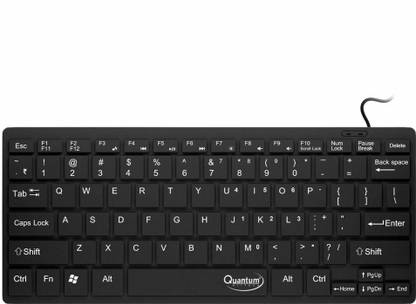DEVBHOOMI DB-7307 MINI KEYBOARD. Wired USB Laptop-size Multi-device Keyboard Compatible with Desktop, Laptop, Mac Easy to Use,Plug and Play,Quick, Comfy Durable body