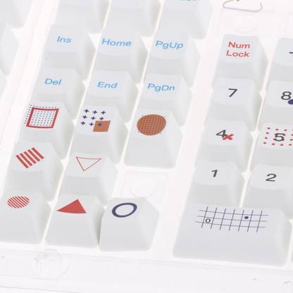 Lyla 108 Keys PBT Keycaps OEM Profile Suitable for Any Size Mechanical Keyboard Memph Wired USB Standard Multi-device Keyboard Compatible with Desktop, Laptop, Mac