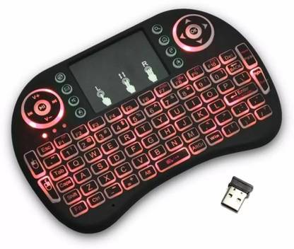 FITUP ® Mini Wireless Keyboard with Light with Attach, Mouse for pc, Tablets Wireless Standard Multi-device Keyboard Compatible with Desktop, Laptop, Tablet, iPad, Mac