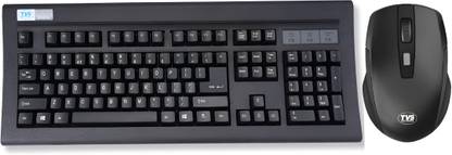 TVS Platina combo Wireless Standard Multi-device Keyboard Compatible with Desktop, Laptop, Mac